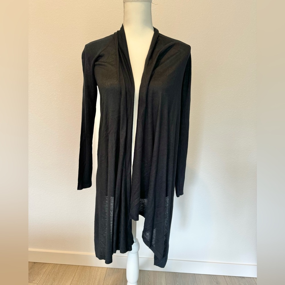 Black & Floral Silk Cardigan